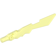 Lego meč se zuby, průhledná neonově zelená (6157543)